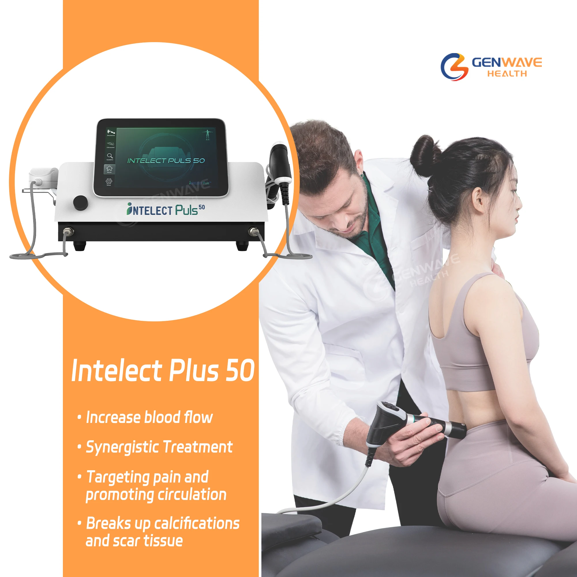 Intelect Puls 50 ESWT And UAT Ultrasound For Acute Pain Physiotherapy Machine