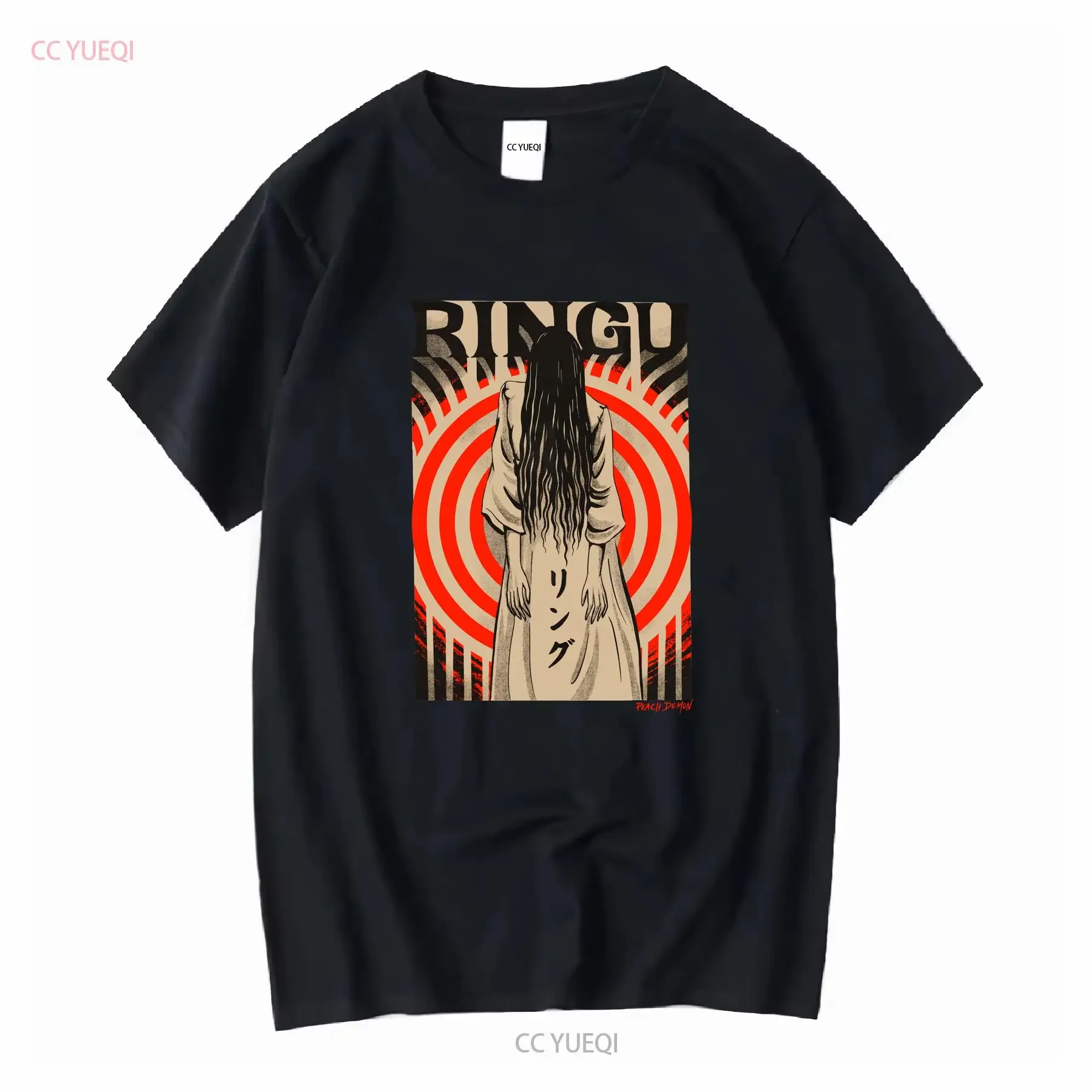 PREMIUM QUALITY Ringu The Ring Sadako Samara Illustrated T Shirt long or short sleeves vintage Washed Slightly Versatile Unisex