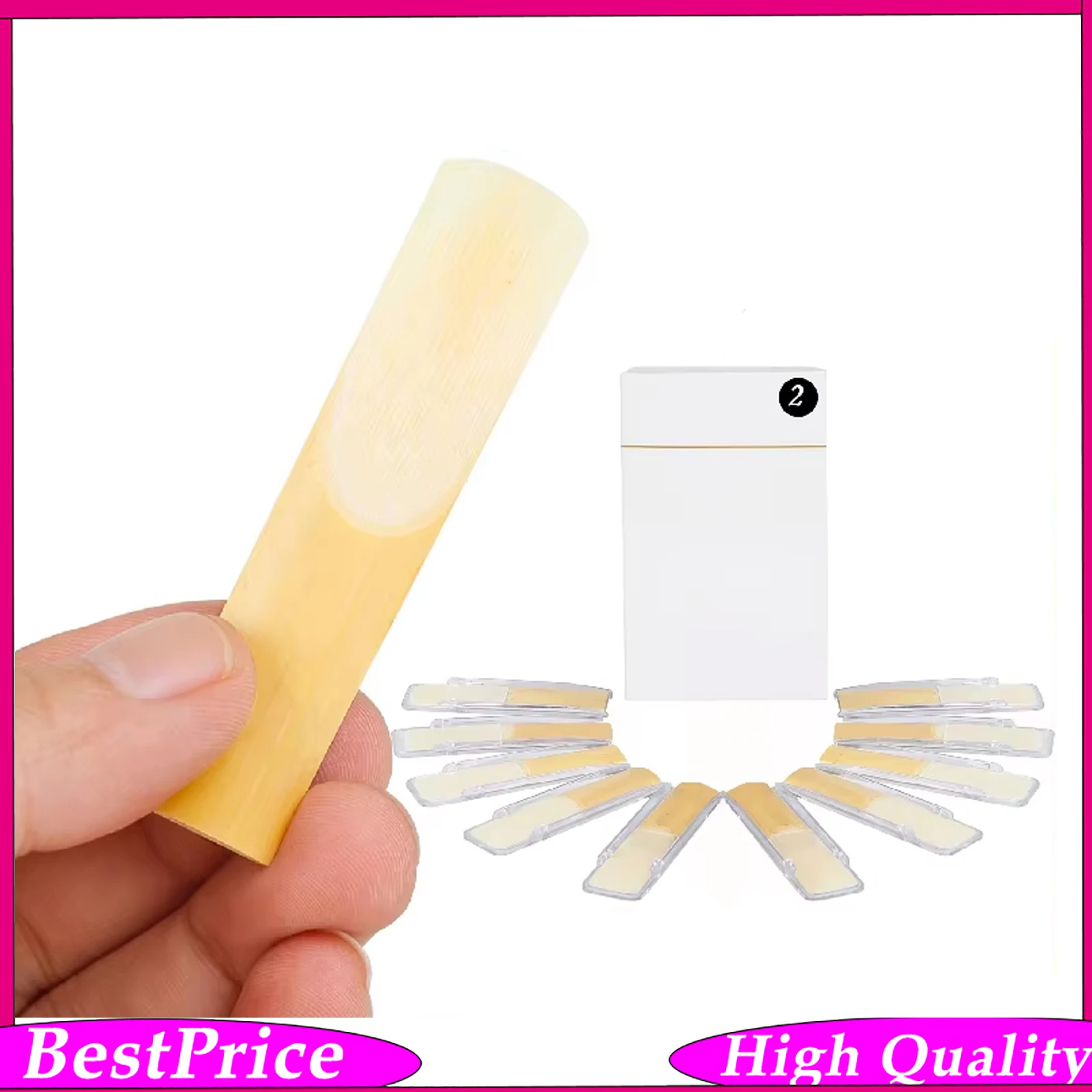 10 Pcs/Set Box 2.0 2.5 3.0 4.0 Soprano Bb Flat Saxophone Reeds High Quality Reed Woodwind Accessories & Parts