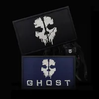 Call of Duty Patch Ghost Mask Skull Embroidery Patch Military Tactical Badge Patch (requires ironing or sewing with an iron)
