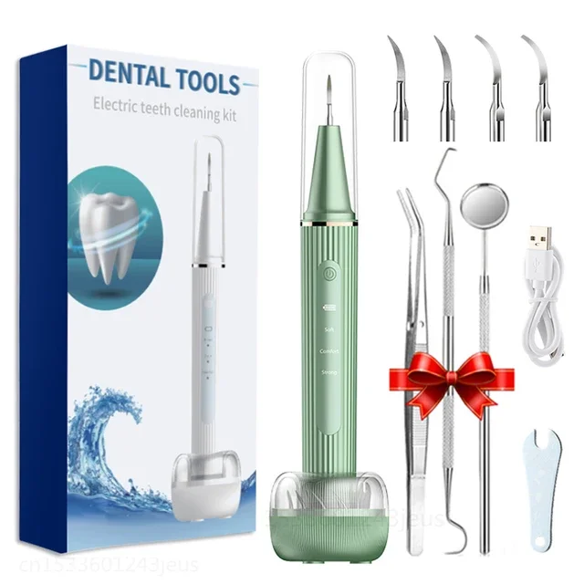 Dental Scaler Teeth Tartar Remover Teeth Cleaner Tooth Calculus Plaque Remover Ultrasonic Dental Stone Removal
