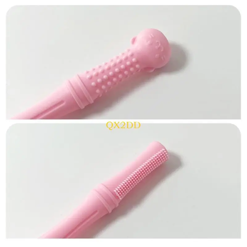 QX2D طفل مضغ أنبوب سيليكون ألعاب Teether Teoth