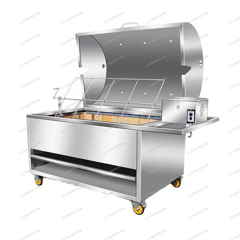 Commercial Automatic Rotating Whole Lamb Grill Charcoal Rotisserie for Lamb Chops & Chicken