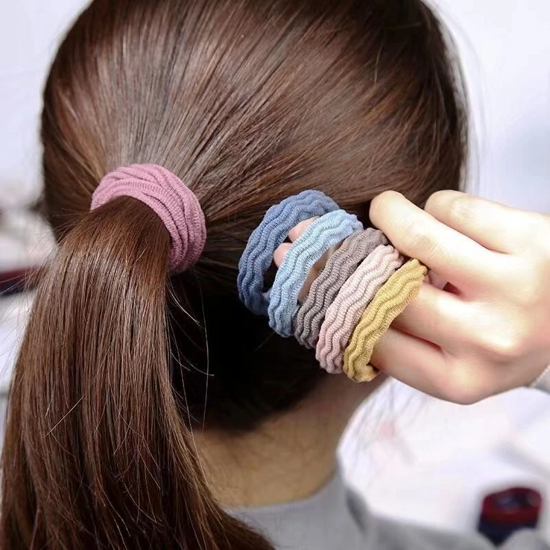 20PCS Elastic Hairband Scrunchie Ponytail Rope Holder Rubber Towel Hair Bands Ring Ties Headwear Fashion Hair Accessories