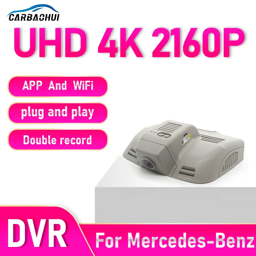For Mercedes Benz E Class W212 C207 C Class W204 C63 C204 2009-2016 4K Dash Cam for Car Camera Recorder Dashcam WIFI Car Dvr