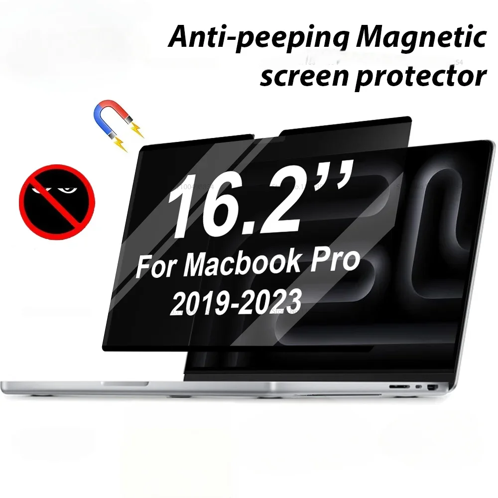 Protector de pantalla de privacidad magnético para Macbook Pro 16 pulgadas 16,2 2019 2021 2023 A2485 M1 M2 A2780 A2141 A2991 protector de filtro para ordenador portátil