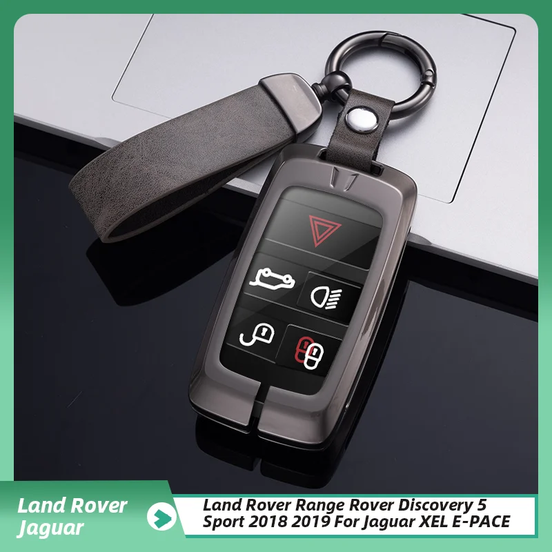 

Fashion Metal Car Remote Key Case Cover For Land Rover Range Rover Evoque Discovery Sport Velar For Jaguar XE XF E-Pace F-Pace