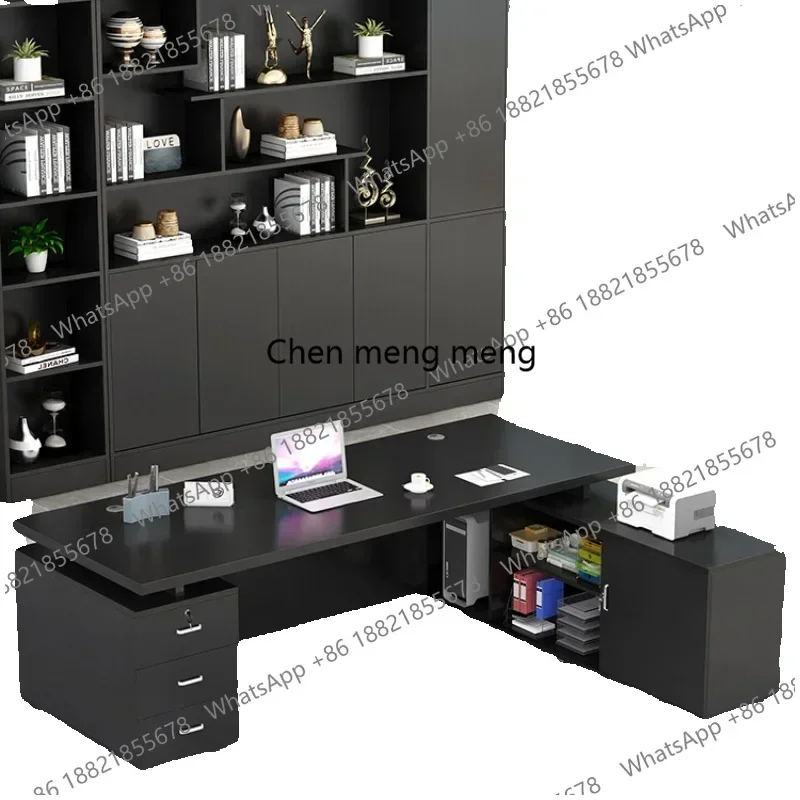 zK178Minimalist Design Modern Office Desk Organizer Multifunction Workshop Table Workstation Display Escrivaninha Trendy Furnitu
