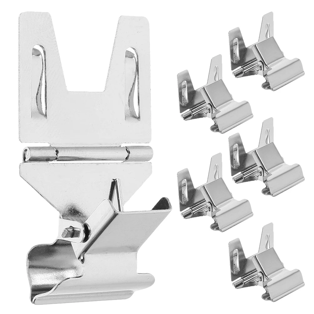 

6pcs Metal Sign Clip Iron Plating Stable Design Space Saving Retail Store Supermarket Exhibition Widely Applicable Sign