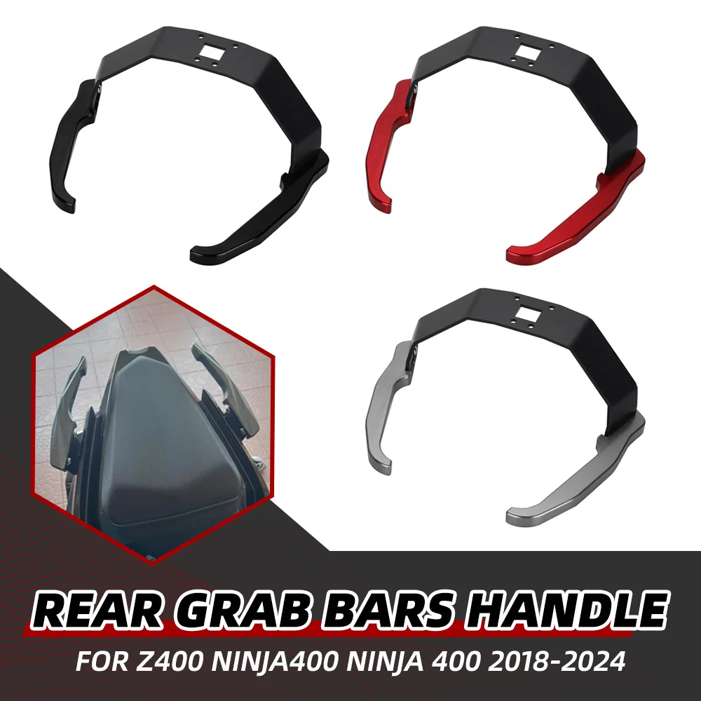 

For KAWASAKI Z400 Ninja400 Ninja 400 2018-2024 Motorcycle Accessories Thickened Rear Passenger Handle CNC Handrail Tail Bracket