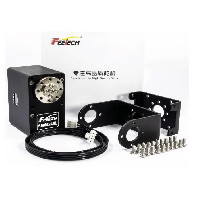 

Feetech большой размер 24 В 85 кг RS485 Modbus-RTU сервопривод (угол управления 360 градусов) SM-8524-C002 для мобильного робота