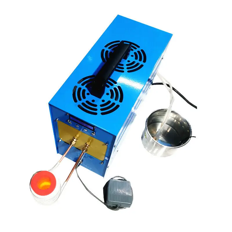 6KW 7KW 9KW 220 V Medium High Frequency Induction Heating Tool Machine Furnace Silver Gold Melting Heater Machine
