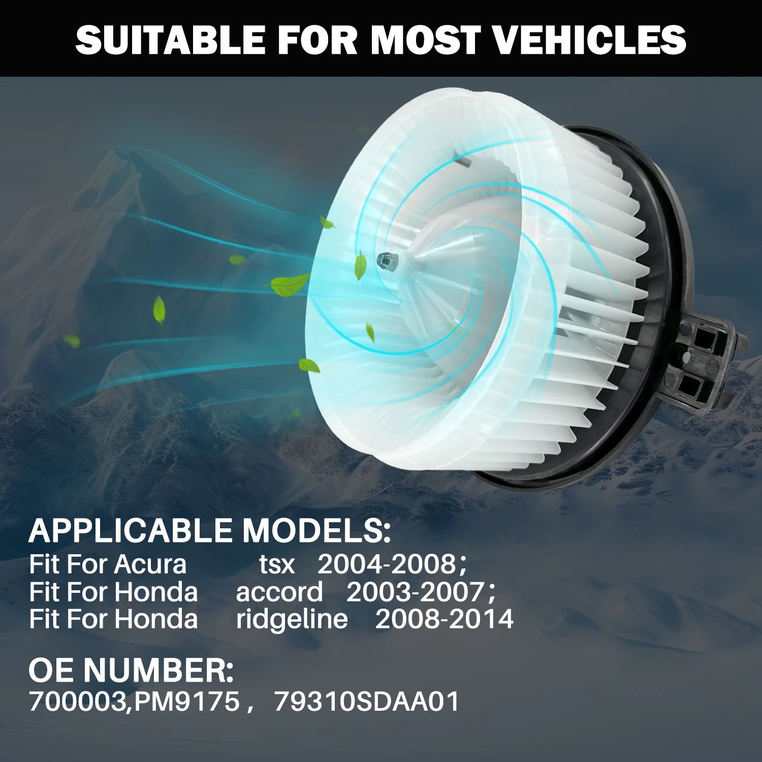 

Автомобильный кондиционер Aspligo, детали двигателя, вентилятор для Acura TSX 2004-2008 для Honda ACCORD 2003-2007 RIDGELINE 2008-2014