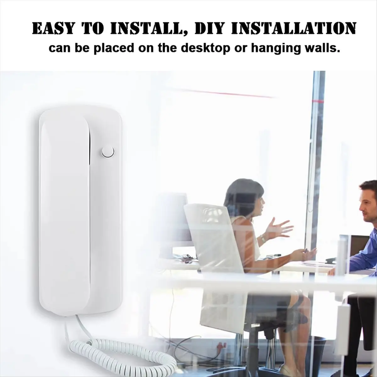 New Audio Walkie Talkie Non-Visual Walkie Talkie Wired Two Way Intercom Doorphone Audio Villa Home Office Nonvisual