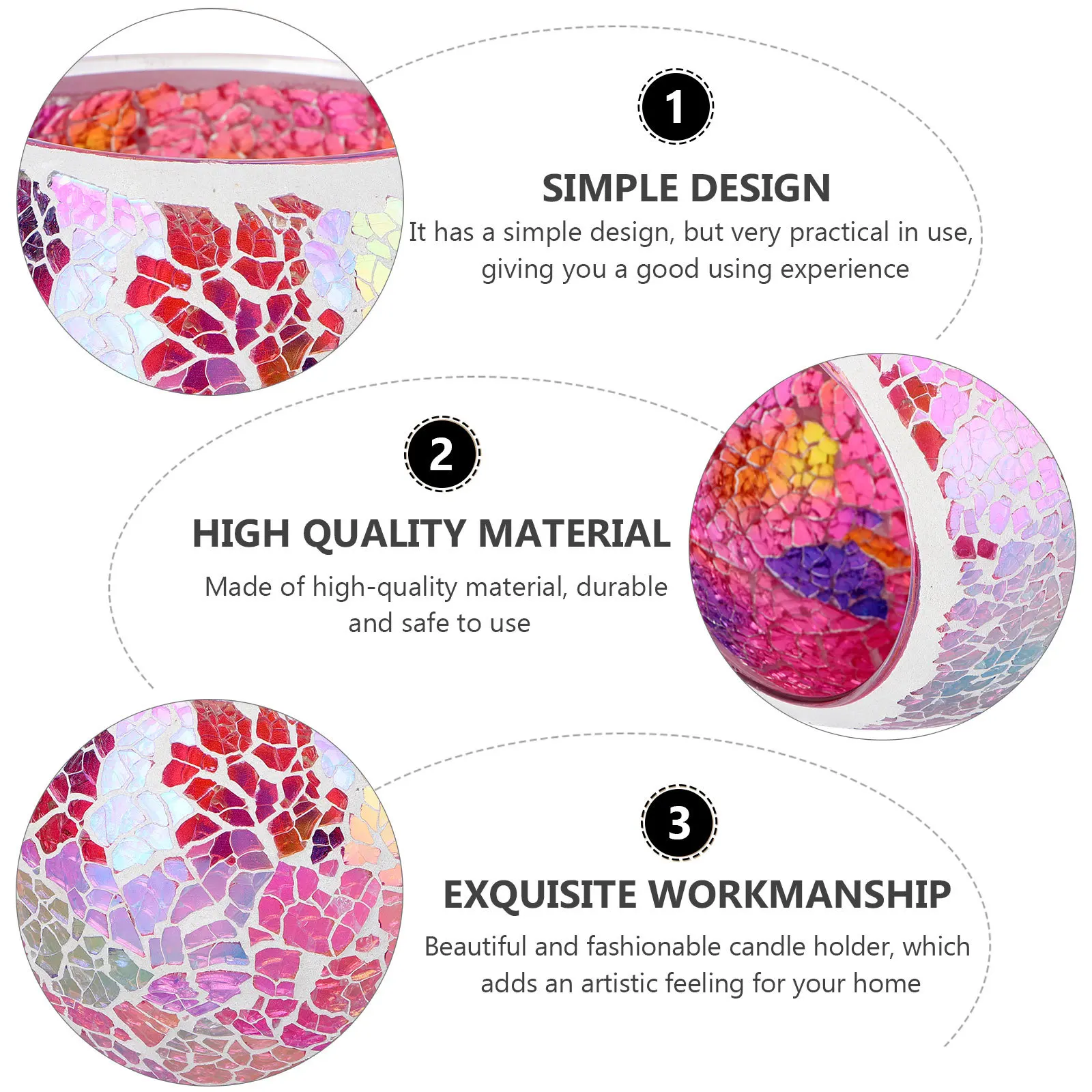 

Crystal Holder Exquisite Glass Candlestick for Indoor Decor Use Storage Container Beautiful and Fashionable Gift