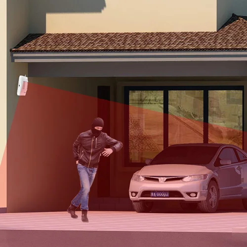 Imagen 2 del producto KERUI 120db altavoz ruidoso sirena sistema de alarma WIFI Tuya alarma de seguridad para el hogar con Detector de movimiento Sensor de puerta para ladrón de casa