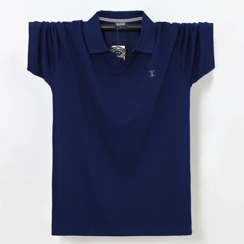 

Summer Men's Cotton Polo Shirts Casual Short Sleeve Trend Embroidery Tops Luxury Men's Wear Polo Shirt for Men Plus Size 6XL