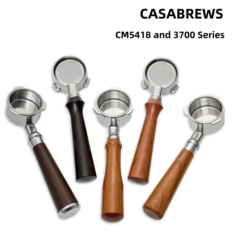

51mm Bottomless Portafilter Naked Filter Fits CASABREWS CM5418 and 3700 Series | Stainless Steel Double Shot Cup Filter Basket