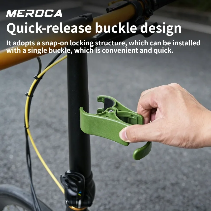 MEROCA Bicycle cup holder For Brompton Dahan Quick Release Folding Bike Bottle Cage Coffee Bubble Tea pink portable cup holder - view 2