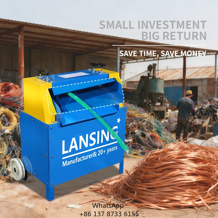 F50-2 1-50MM Cable Stripping Machine Scrap Cable Wire/automatic Copper Wire Cable Peeling Machine