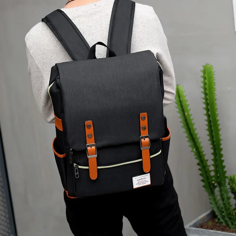 Classic Designer Patchwork Men Backpack High Quality Canvas Travel Backpack for Women Men Fashion Causal Backpack Bag