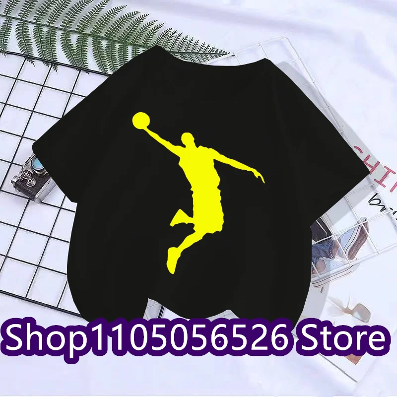 2025 Summer Brand Sports T-shirt Short Sleeve Children's T-shirt Men's and Women's Fashion Sports Top Casual T-shirt