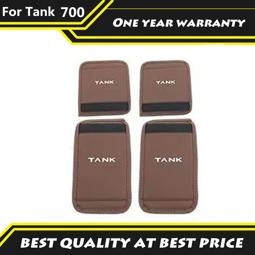 For Tank 700HI4-T 2024 2025 AB Pillar Handle Protective Leather Cover B-pillar Upper Armrest Protective Cover Interior Decoratio