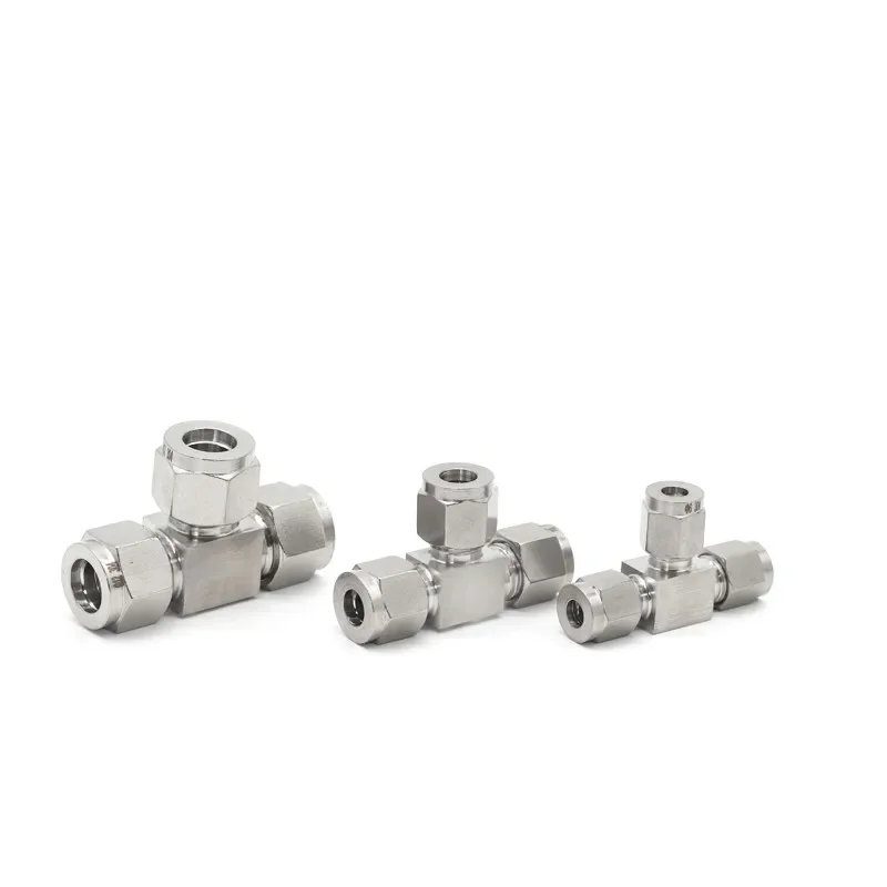 3/4/5/6/8/10/12/14/16/18/20/25 مللي متر 1/8 "1/4" 3/8 "1/2" 3/4 "1" المحملة 3 طرق ضغط الاتحاد موصل محول 304 الفولاذ المقاوم للصدأ #4