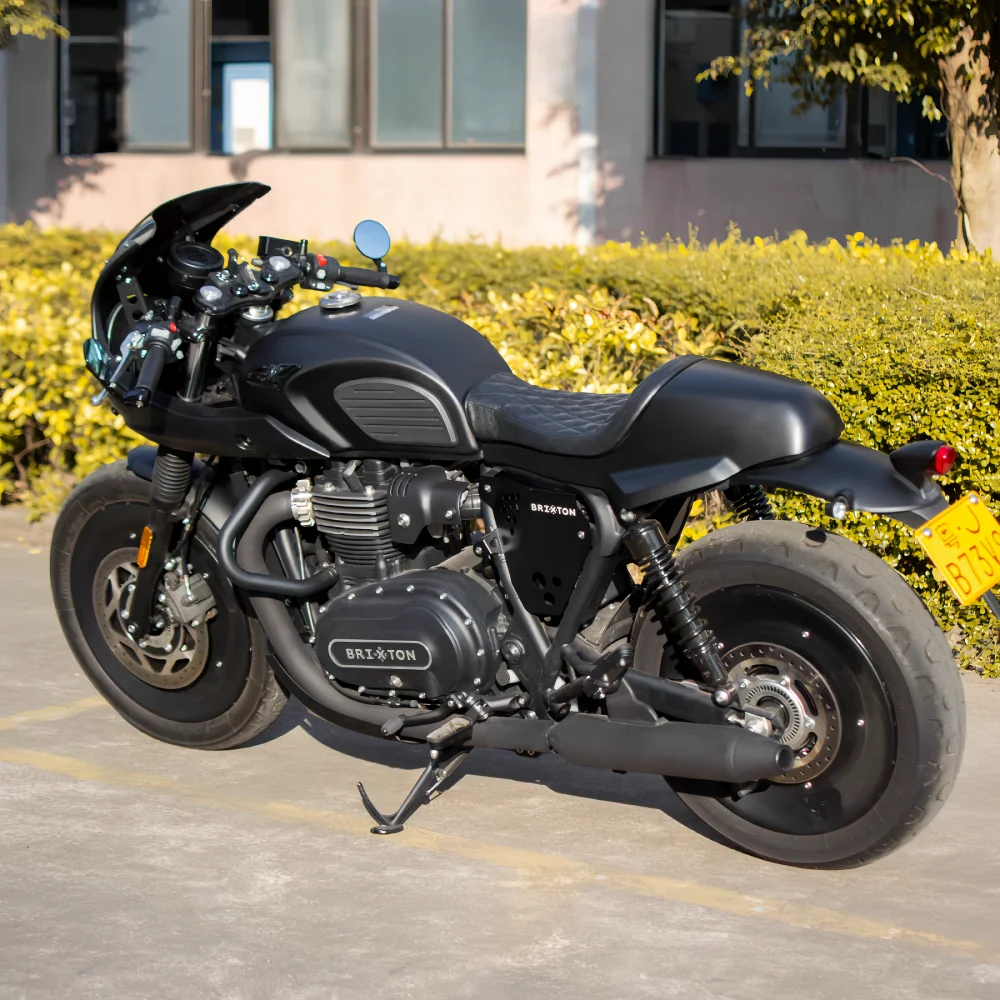 Cuscino del sedile per moto retrò originale GK1200 Brixton Cromwell 1200 Cuscino del sedile con gobba cammello