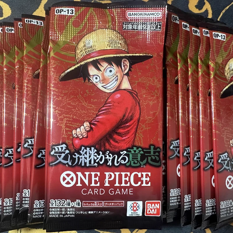 Auf Lager Japanische Version One Piece Op13 Serie Kartenspiel Romance Dawn Booster Box Japan Anime TCG Sammelkarten Verfügbar