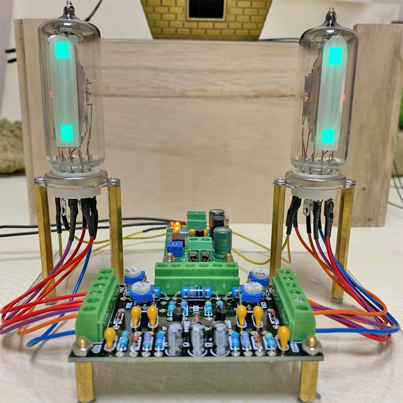 6e2 Cat's Eye Tube Drive Board Kit Dual Channel Fluorescent Level Indication Drive Power Amplifier DIY Modification