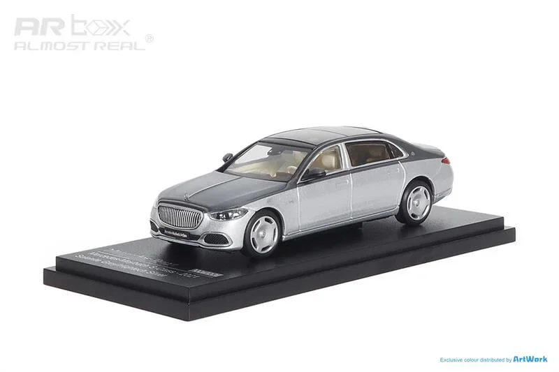 AR BOX 1:64 S-Class Z223 2021 Grey-Silver limited600 Diecast Model Car