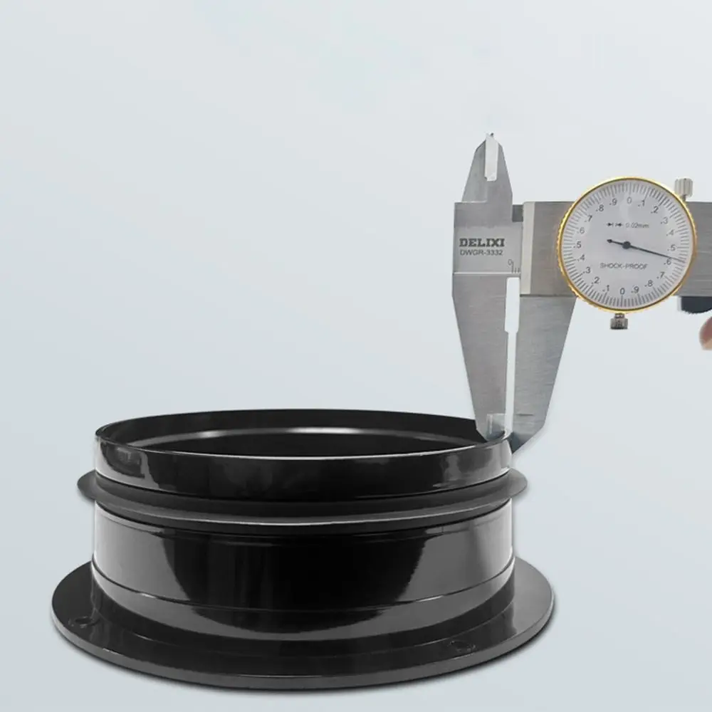 

Portable ABS Exhaust Duct Connector Flange Black 110/160mm Sealing Ring Flange Round Pipe Air Vent Connector Exhaust Air System