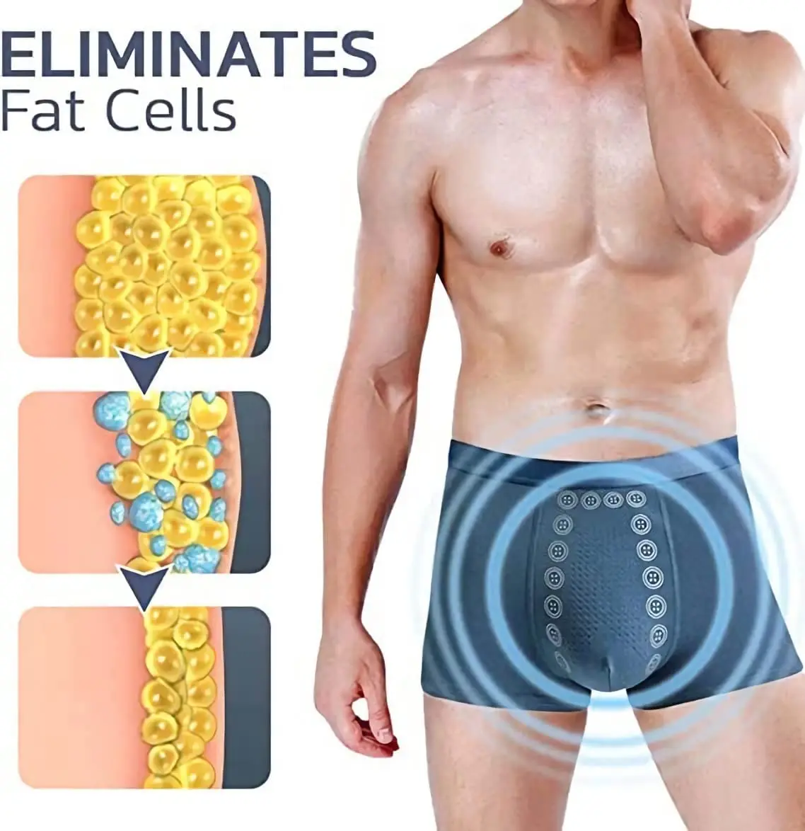 Men's Underwear Pants Energy-Field-Therapy Men's Long-Lasting Underwear for Male Growth Tightening Delaying and Slimming