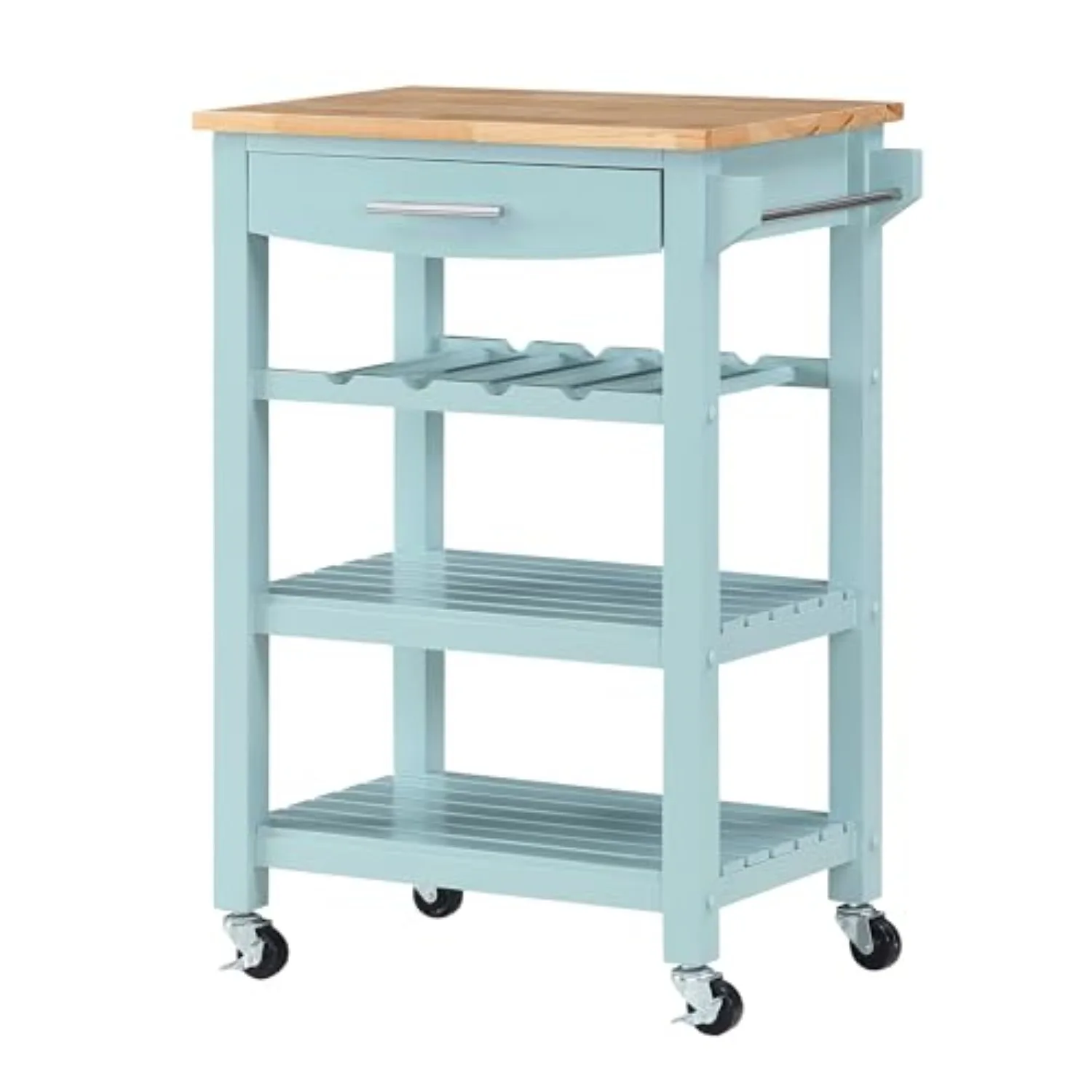 Ellaine Butcher Block Kitchen Cart 24.75