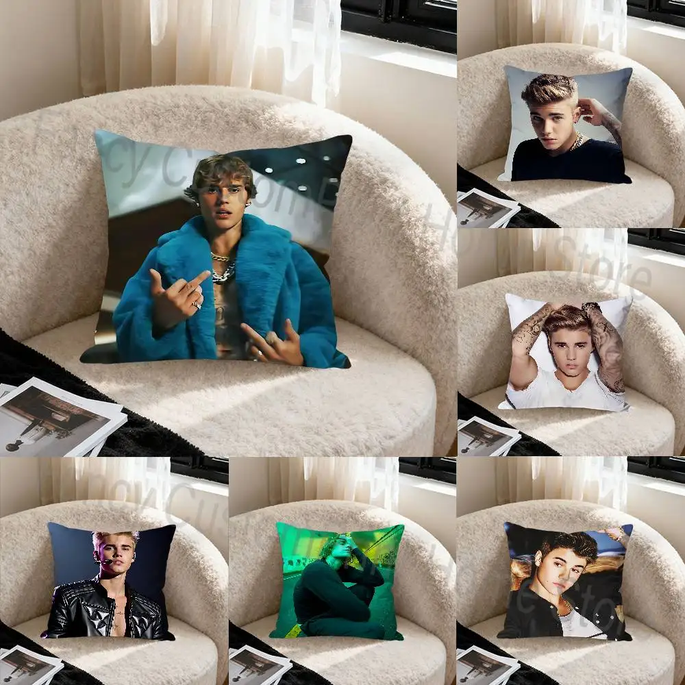 Baby Cool J-Justin B-Bieber Swag Celebrity Merchandise All-Match Printed Pillow Case Sofa Car Office Room Decoration Protector