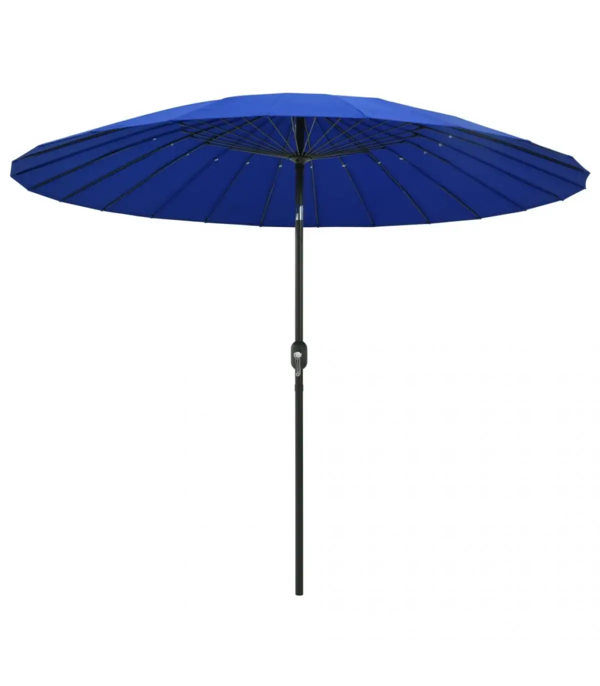 270 cm garden umbrella with aluminum stick azure blue