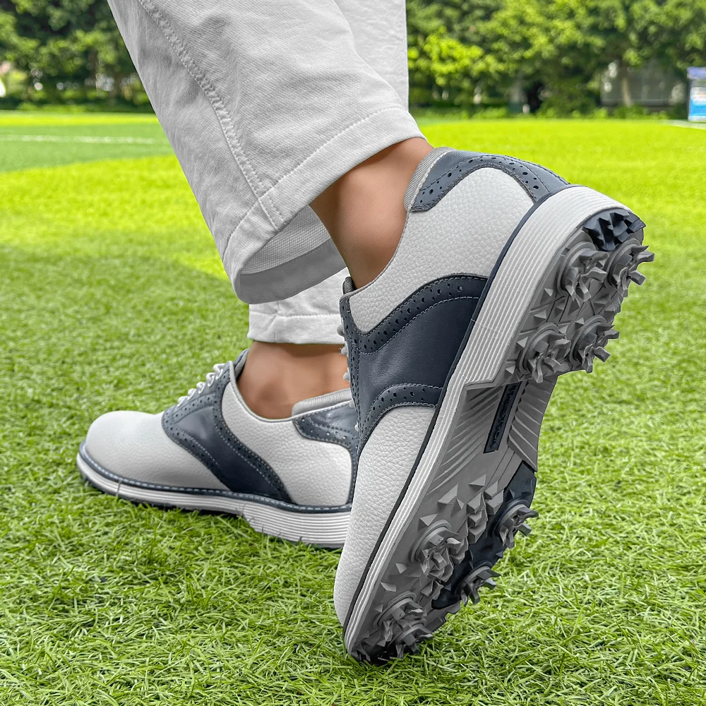 New Men's Golf Shoes Waterproof Lightweight Golf Shoes Comfortable Soft Sole Outdoor Training Sneakers