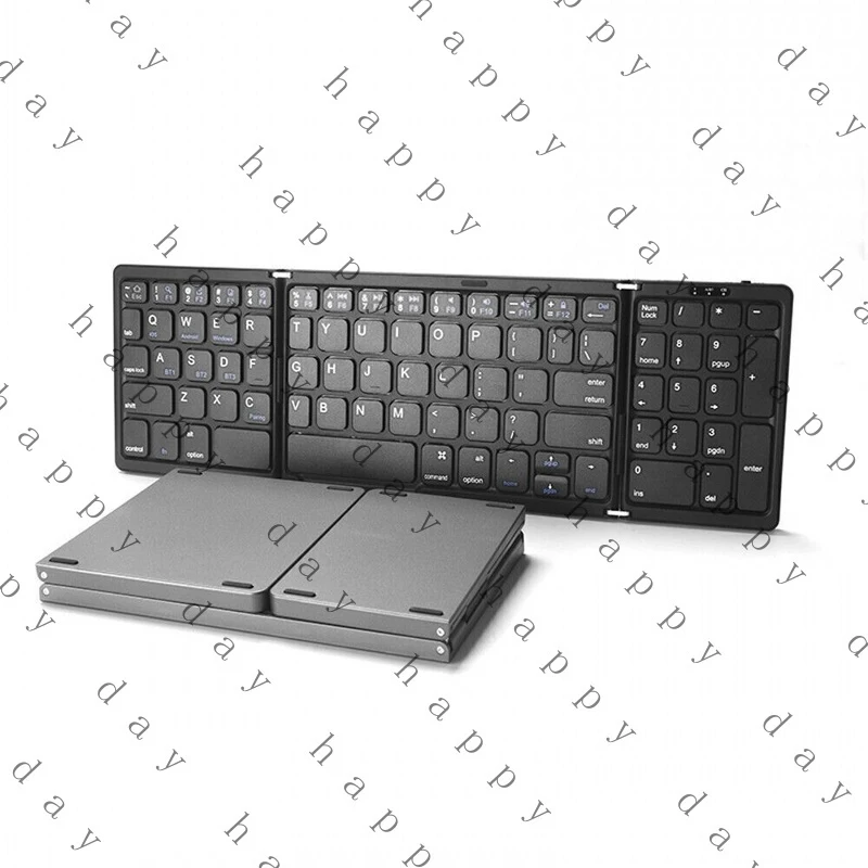 

Портативная трехскладная Bluetooth-клавиатура Y+ (беспроводная, складная)