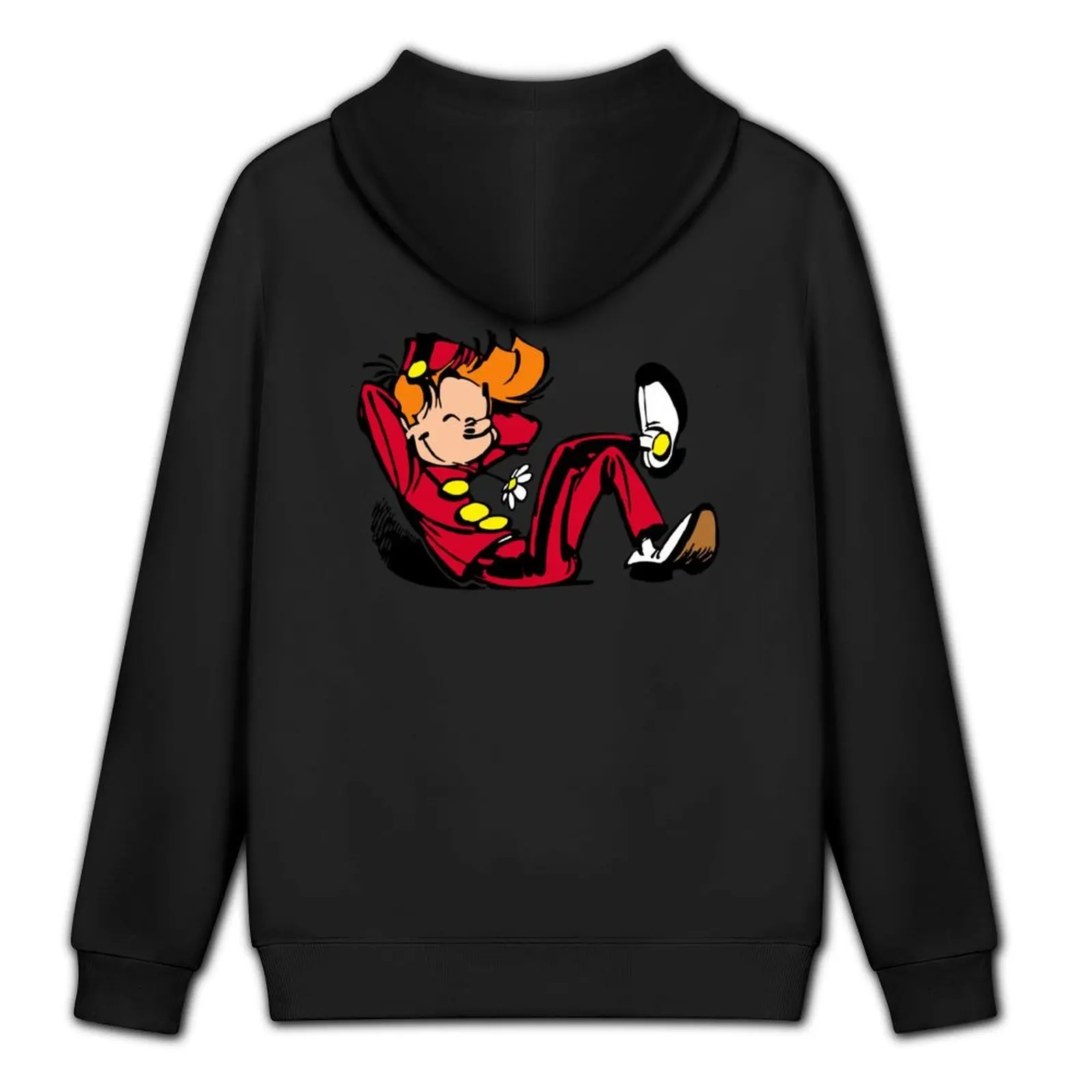 تي شيرت Spirou Happy Hoodie جرافيك للرجال ملابس رجالية ملابس رجالي ملابس خريف كورية مصممة بغطاء للرأس