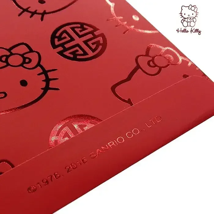 Nuovo Hello Kitty Anime Cartoon carino busta rossa personalità creativa festivo pacchetto rosso vacanza busta rossa borsa fortunata all'ingrosso