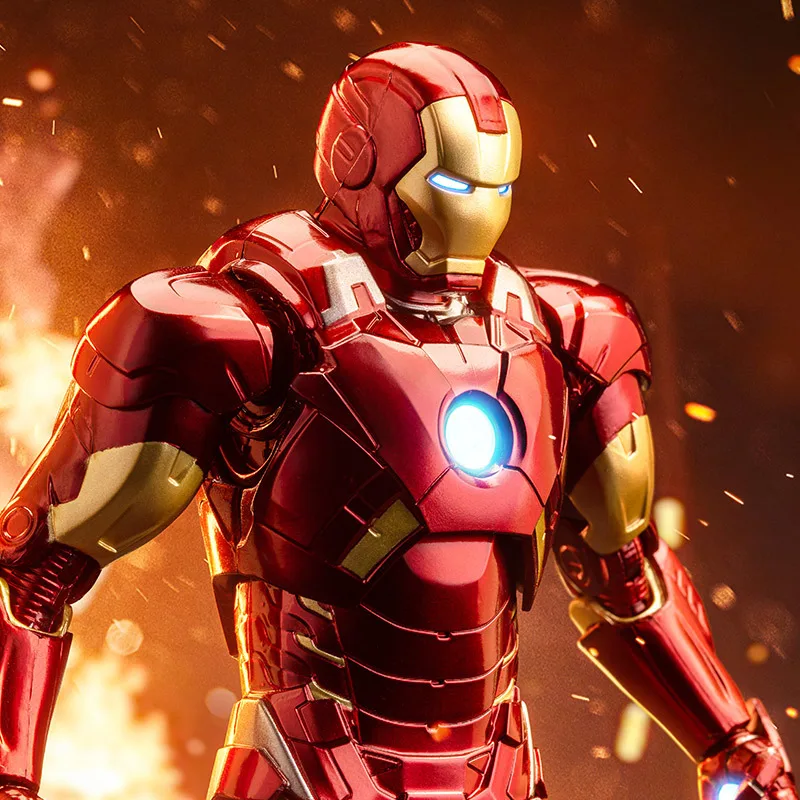 Zd Toys Iron Man Figurine d'action Iron Man MK9 Marvel Figurine mobile War Machine Figurines d'action