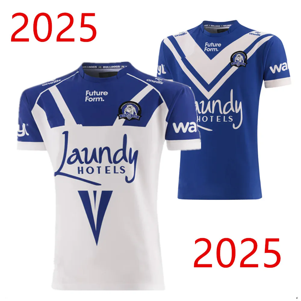 Customization 2025 Bulldogs Home / Away Rugby Jersey - Mens Size: S-5XL （Print Custom Name Number）