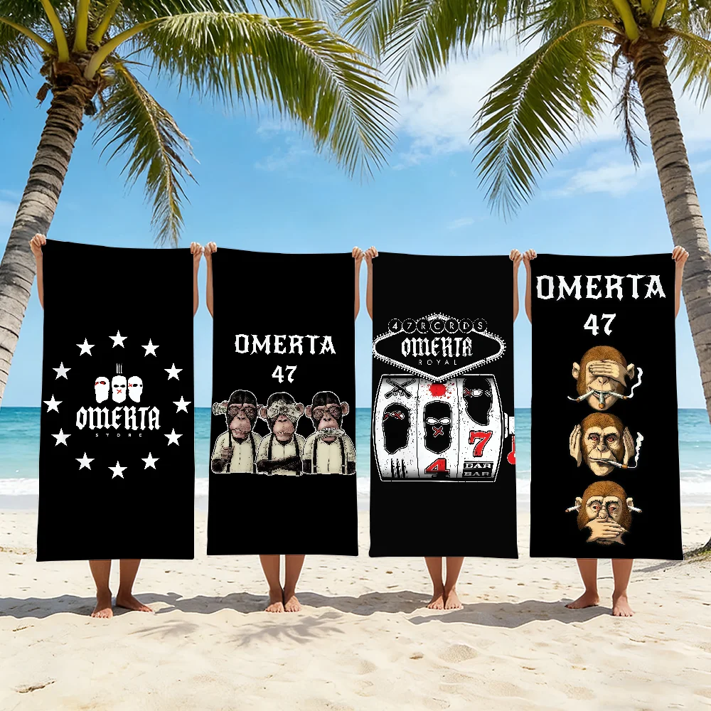 Brand O-Omerta 47 Towel Beach Towel Travel Lightweight Skin Friendly for Pool Beach Camping Cruise Summer
