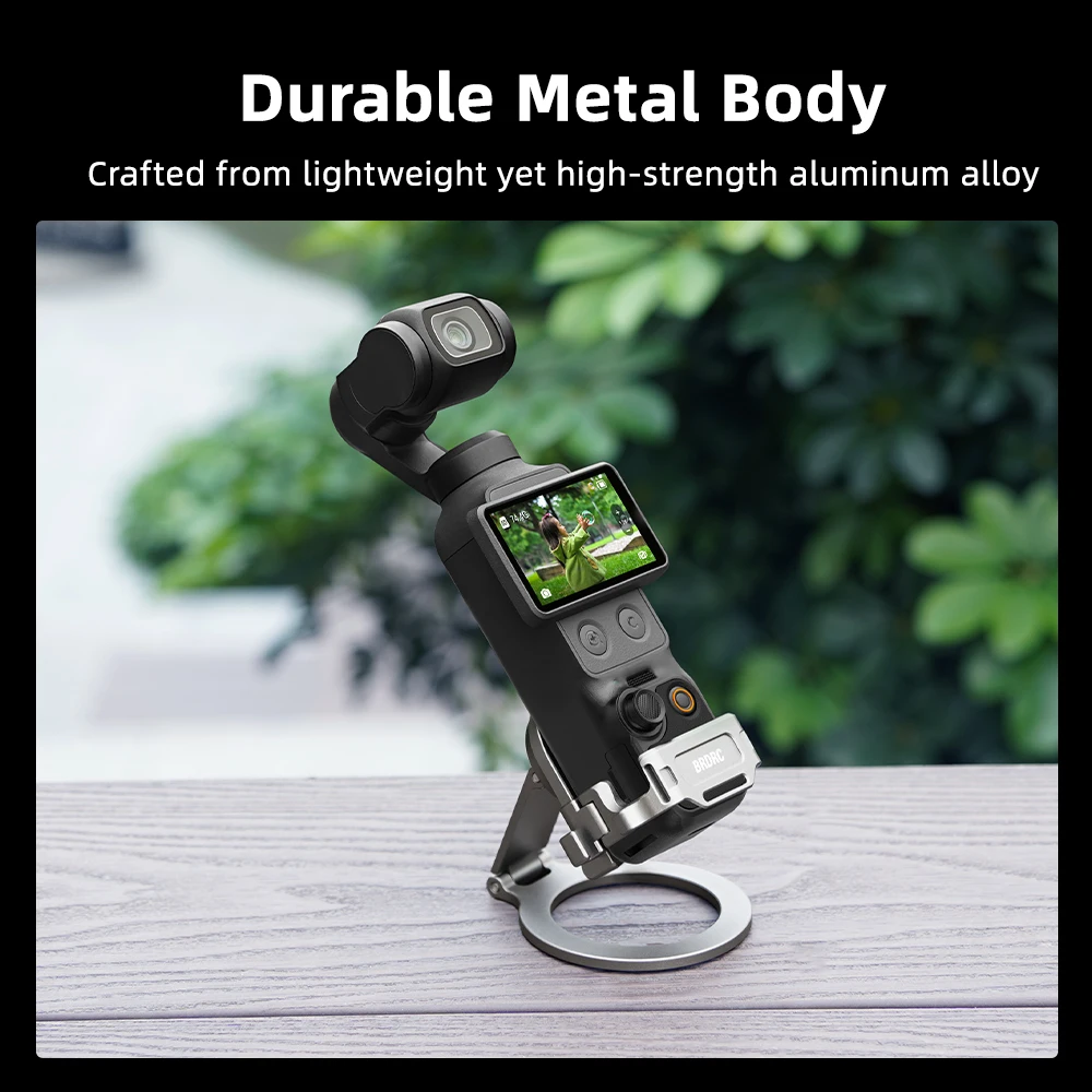 BRDRC Multifunktionale Magnethalterung für DJI Osmo Pocket 4P/4/3 Kamera-Zubehör mit MagSafe-Halterung für iPhone 17/16/15 – Detail 7