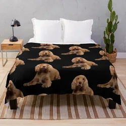 Cocker Spaniel-Manta esponjosa para verano, manta grande de diseñador