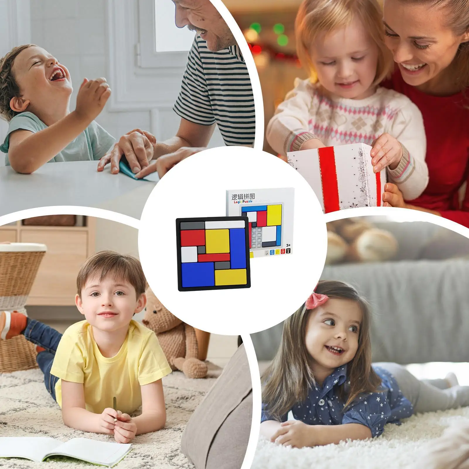 

Логические блоки-головоломки, развивающая интеллект игрушка, обучающие головоломки логического мышления для детей, подростков, взрослых, дома, школы, офиса