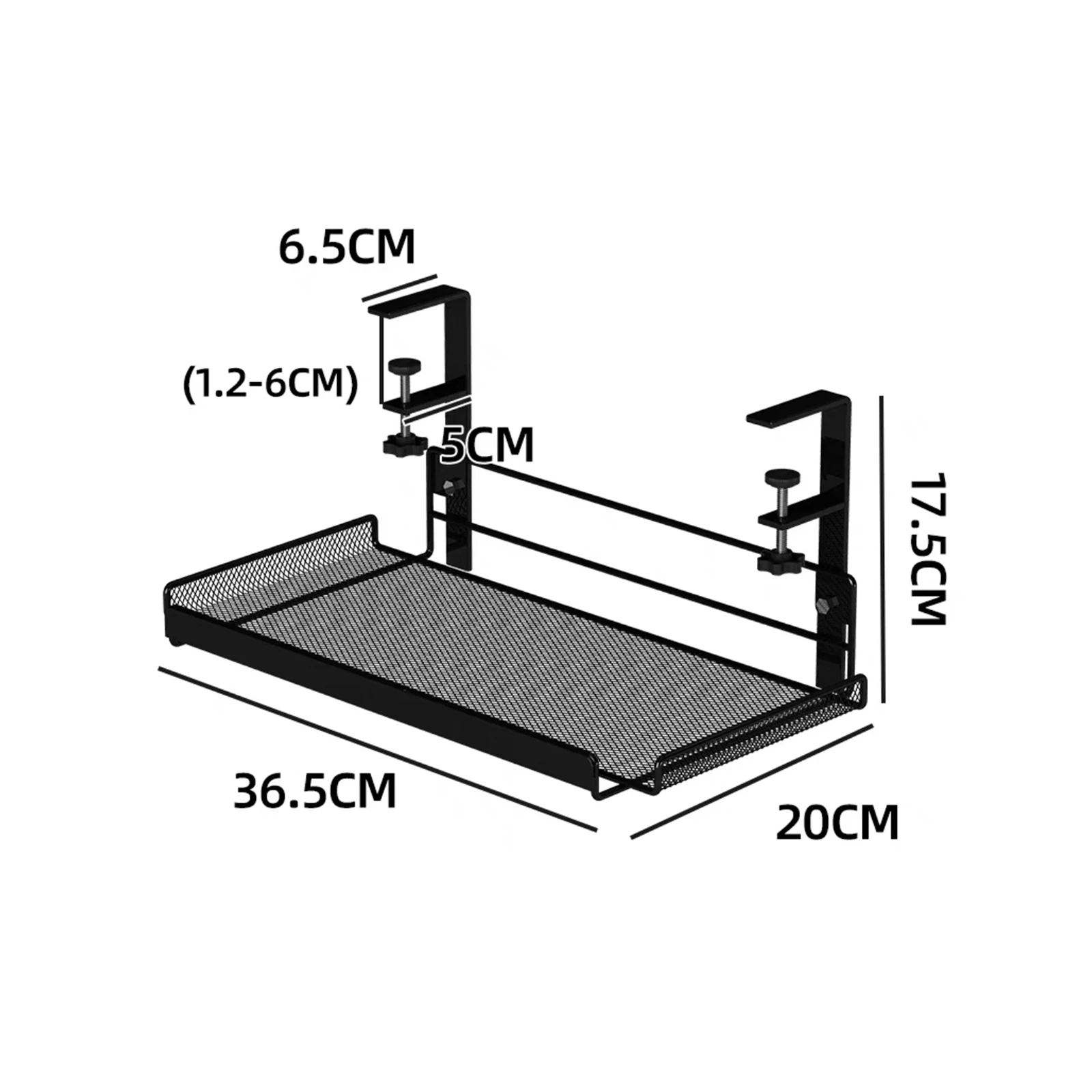 Under Desk Cable Organizer Metal Desk Cable Management Cable Holder for Home Metal Cable Tray Basket for Desk Accessories