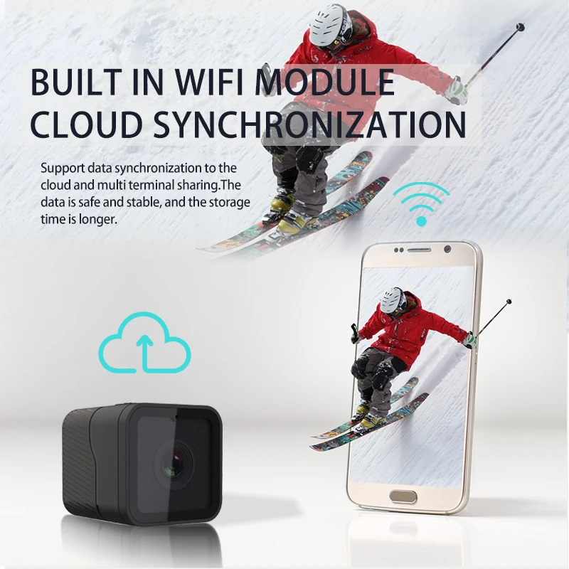 1080P high-definition wireless small camera, WiFi hotspot mini DV camera, outdoor sports camera, motorcycle driving recorder