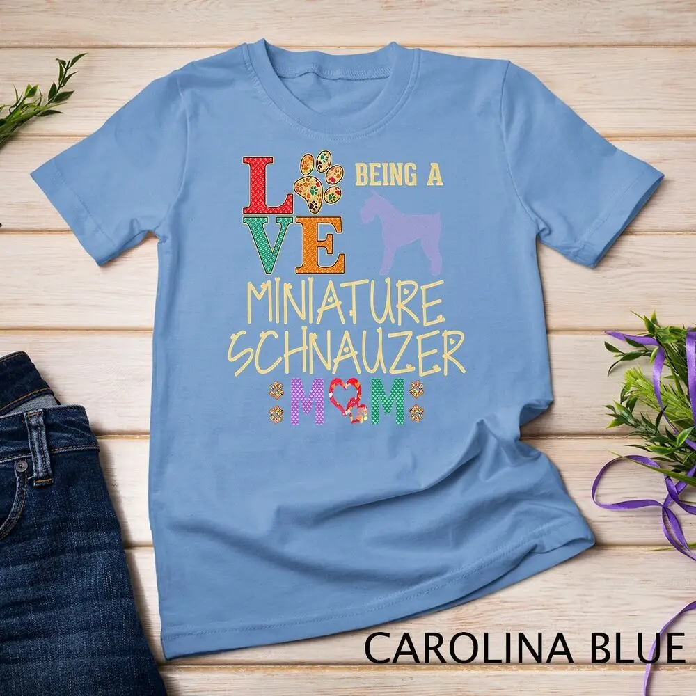 Miniature Schnauzer Shirt Design for Schnauzer Dog Lovers Premium Unisex T-shirt